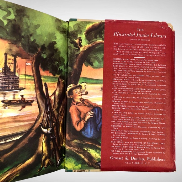 Mark Twain The Adventures Of Huckleberry Finn with Dust Jacket 1948 - Picture 6 of 8